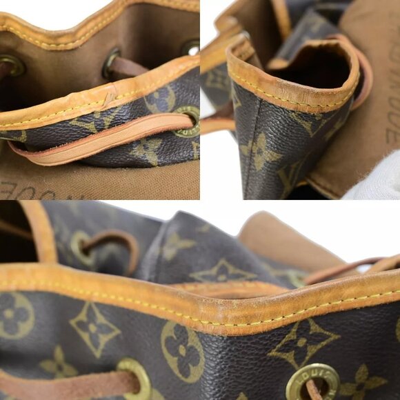 LOUIS VUITTON Montsouris GM Backpack Bag Monogram Leather Brown M51135 70FB218 - Picture 11 of 15